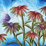 Echinacea in Bloom (2010)
oil on canvas 32" x 20"
$400