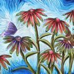Echinacea in Bloom (2010)
oil on canvas 32" x 20"
$400